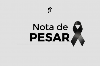 Arte com fundo branco, na parte superior a logomarca da Justiça do Trabalho e ao centro a informação Nota de Pesar