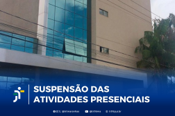 Arte feita com a fachada do fórum Manuel Alfredo Martins e Rocha.