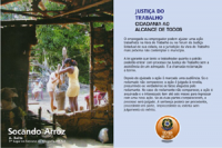 Um dos painéis da exposição 