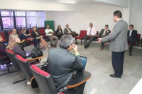 Juiz James Magno Araújo Farias faz a abertura da oficina