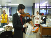 Violinista Ronaldo Ewerton Neto percorreu varas trabalhistas e salas do TRT