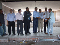 Integrantes da Comissão visitaram as obras do novo prédio do FAS