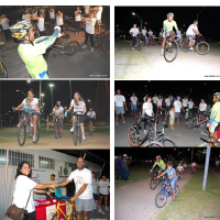 Paricipantes percorreram mais de 4km de ciclovia