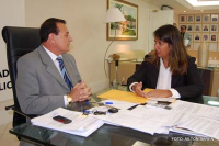 Desembargadora Márcia Andrea faz reivindicações ao secretário Raimundo Cutrim 