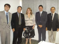 Adailton  Bezerra, Vandir Júnior, José Antonio Pereira e Raimundo Nonato Ferreira Lima visitaram a corregedora  Ilka Esdra.