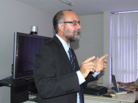 Luiz Pires, chefe do Setor de Publicação do TRT, é um dos responsáveis pelo treinamento