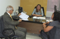 Orlando Arnoud, Liliana Bouerés e Elizabeth Menezes discutem o planejamento estratégico  