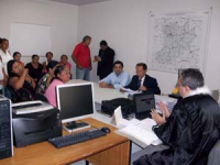 Juiz Manoel Lopes Veloso  faz audiência da VT Itinerante em São Domingos do Maranhão