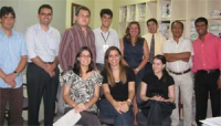 Juízes Liliana Bouéres (Planejamento) e Antônio de Pádua Muniz (Santa Inês), com os servidores durante a oficina