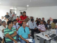 Durante a hasta pública, foi confirmada a presença de 70 pessoas no auditório