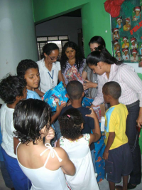 Crianças ganharam brinquedos