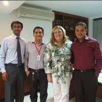 Gilvan Mendes, Desa. Ilka Esdra, José Antônio Abreu (diretor de Pessoal) e  José Valdionor Santos (secretário geral da Presidência)