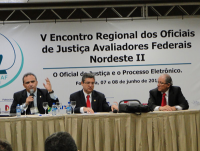 Juiz Paulo Mont'Alverne profere palestra em evento de Oficiais de Justiça Avaliadores Federais