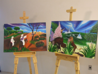 Obras de Charles Bilows abordam temas religiosos