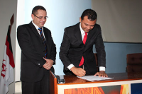 Desembargador James Magno e juiz Nelson Robson