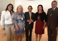 Stael Cavalcante, desembargadora Ilka Esdra, ministro Ayres Britto (STF), Júlia Gomes e juiz Manoel Veloso