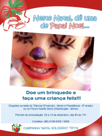 Campanha natalina do TRT-MA arrecada brinquedos