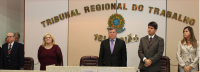 Prefeito João Castelo, Desa. Ilka Esdra, ministro Dalazen, procurador Marcos Castelo Branco e advogada Valéria Lauande