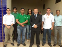 Equipe do Ecocemar e o juiz Paulo Mont'Alverne