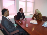 Juízes Gustavo Castro (E) e Paulo Paulo Schmidt e a desembargadora Ilka Esdra