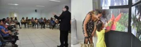 Crianças e adolescentes atendidos pelo Centro de Apoio ao Deficiente Visual visitam foro trabalhista