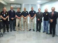 Magistrados e agentes de segurança do TRT-MA e instrutores do US-PIT