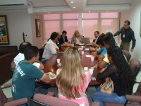 Desembargadora Ilka Esdra presidiu a audiência do dissídio