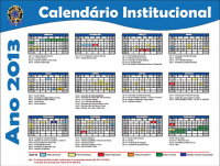 Calendário Institucional 2013 do TRT-MA.