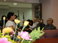 Presidente do TRT-MA recebe convidados para reunião de Johrei