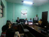 Magistrados e servidores participam da sessão de encerramento da correição na VT de Pinheiro