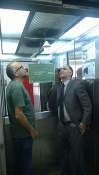 Juiz Carlos Gustavo Brito Castro e servidor Luiz Pires