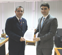 Desembargador James Magno e juiz Fernando Barboza.