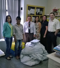 A Coordenadoria de Gestão de Pessoas recolheu maior quantidade de papel em março.