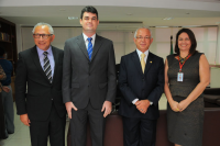 Des. Luiz Cosmo, Esmar Taqueti, ministro Brito Pereira e Sílvia Rosana