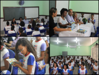 Alunos e professores do CE Antonio Ribeiro da Silva participam de atividade do TRT na Escola