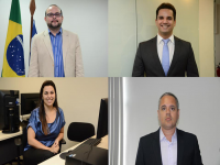 Juízes Carlos Eduardo,  Gabrielle Boumann, Paulo Fernando e Reinaldo Souza.