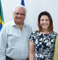 Desembargadores Valtércio Oliveira e Denise Horta, eleitos, respectivamente, presidente e vice do Coleprecor.