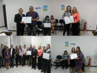 Professores de escolas parceiras do TRT na Escola em Açailândia recebem certificados