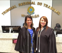 Desembargadoras Márcia Andrea e Solange Castro Cordeiro.