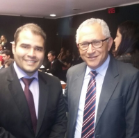 Deputado Lucas Vergilio e desembargador Luiz Cosmo.