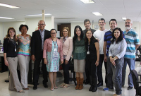 Raimundo Lindoso, Ana Célia Mendes e Socorro Bezerra foram recebidos pela equipe de Gestão de Terceiros do TRT-PR