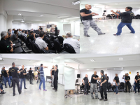 Agentes de Segurança do TRT-MA nas aulas práticas e teóricas
