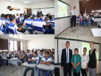 Alunos e professores do CE YBacanga participam da palestra do procurador Marcos Rosa