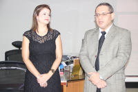 Desembargador James Magno deu as boas-vindas à juiza Theanna Borges