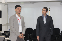 Coordenador da CTIC, Rômulo Moura, apresentou o palestrante Frederico Ramos e a iniciativa do Escritório de Projetos de TI
