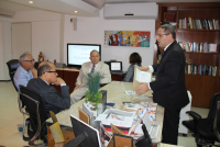 Presidente James Magno explica o procedimento de apuração das notas.