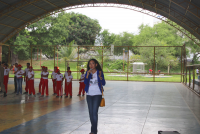 Poliane fez a abertura do evento