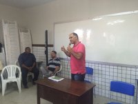 Juiz Carlos Gustavo no Centro de Ensino Médio Professora Maria Mônica Vale