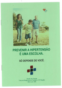 Cartilha do PPCHAS, elaborada e distribuída pela Seção de Saúde do TRT-MA.