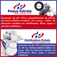 Pneus Estrela e Dermotrate firmam parceria com o "Programa de Habilitação para Desconto"